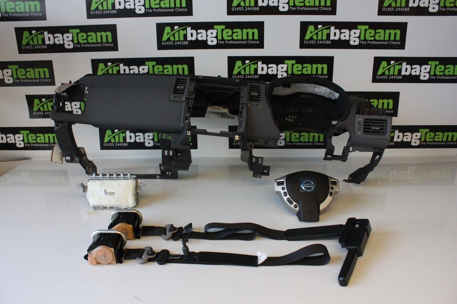 Nissan-X-Trail-T31-2007-13-Airbag-Kit-Dashboard-Driver-Passenger-Seatbelt-ECU-255714413060
