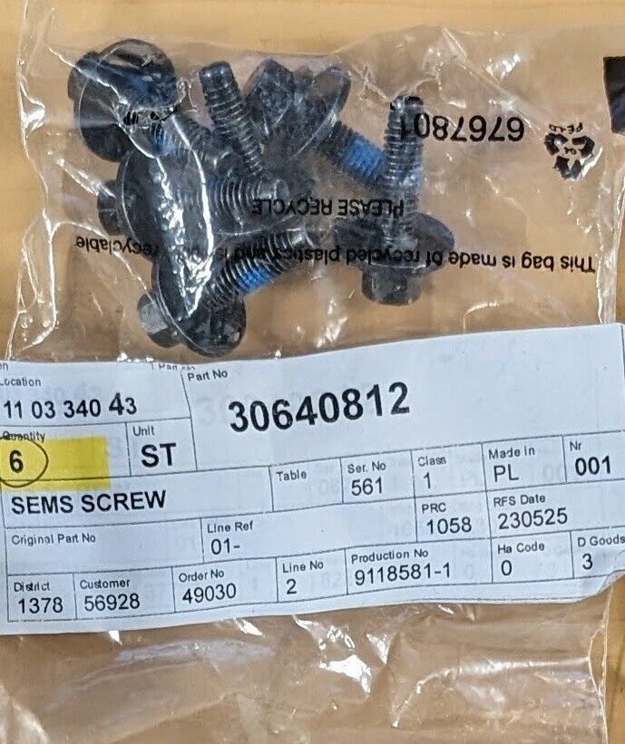 Volvo-Miscellaneous-Flange-Sems-screwsSix-Point-SocketJubilee-ClipPlastic-Nut-256332386190-4