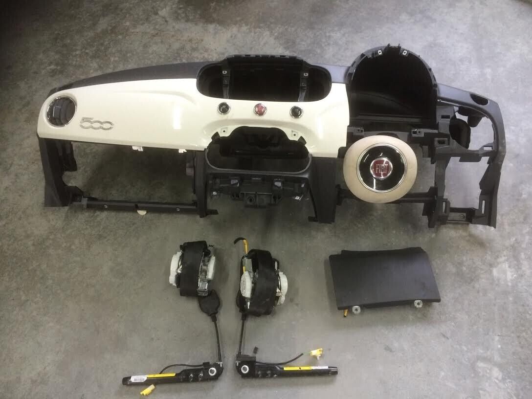 Fiat-500-2015-2019-Airbag-Kit-Dashboard-Driver-Passenger-Seatbelt-ECU-255706932451