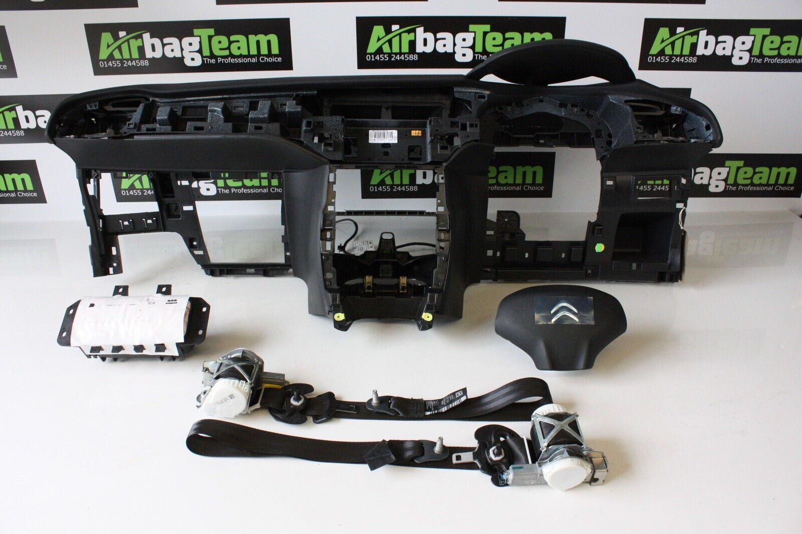 Citroen C3 2009 2015 Airbag kit Driver Passenger Dashboard Seatbelt ECU Airbag Team