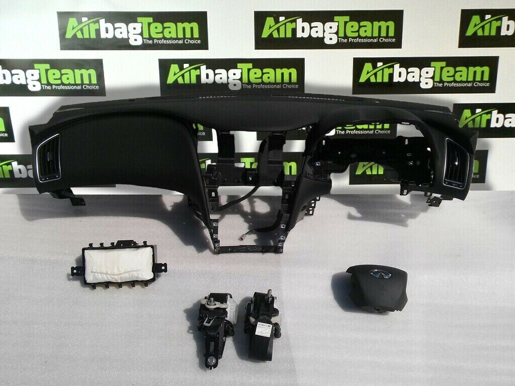 Infiniti-Q50-2014-Onwards-Airbag-Kit-Driver-Passenger-Dashboard-Seatbelt-ECU-255752555662