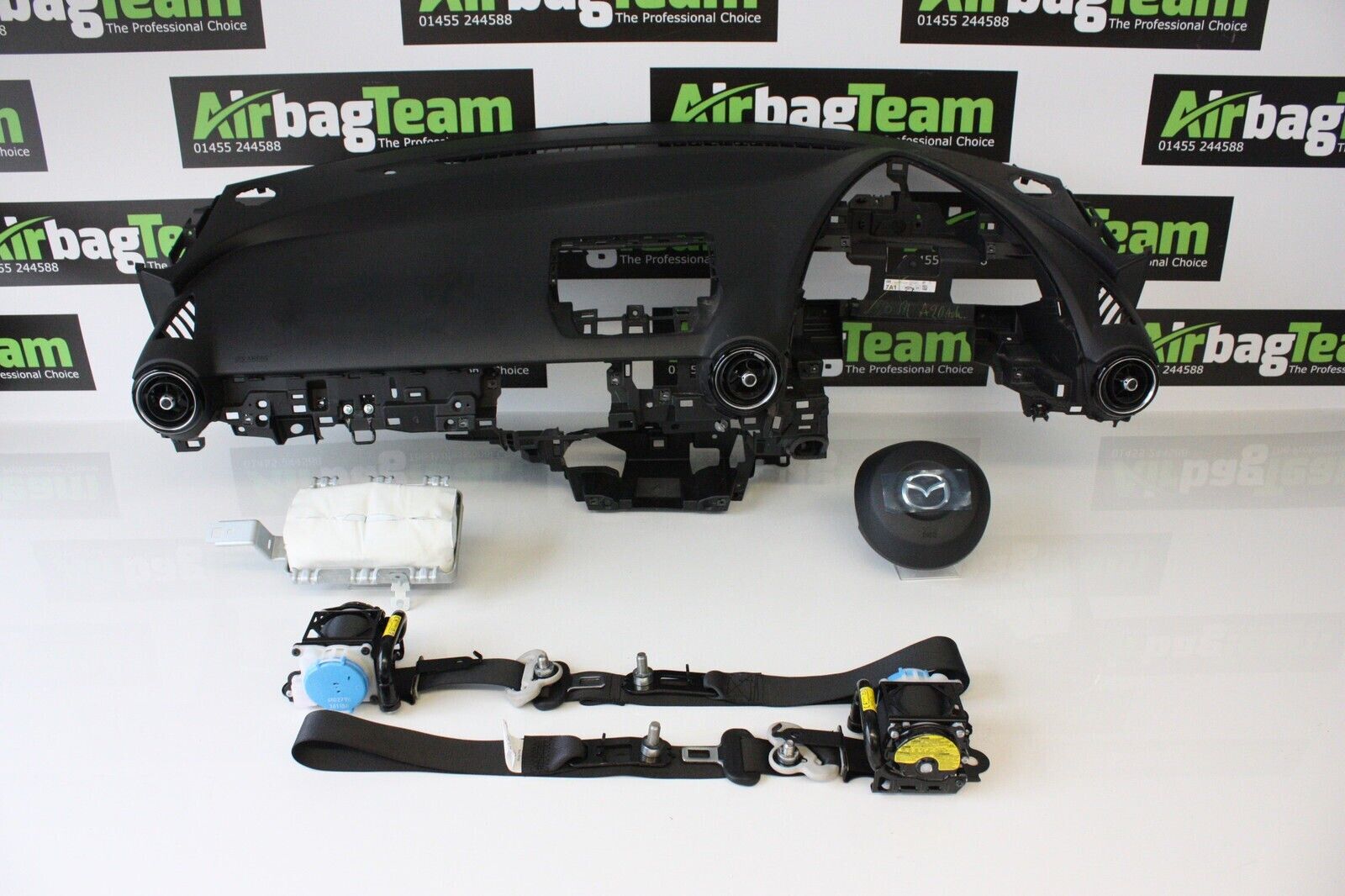 Mazda-2-2018-2021-Airbag-Kit-Driver-Passenger-Dashboard-Seatbelt-ECU-255912470742