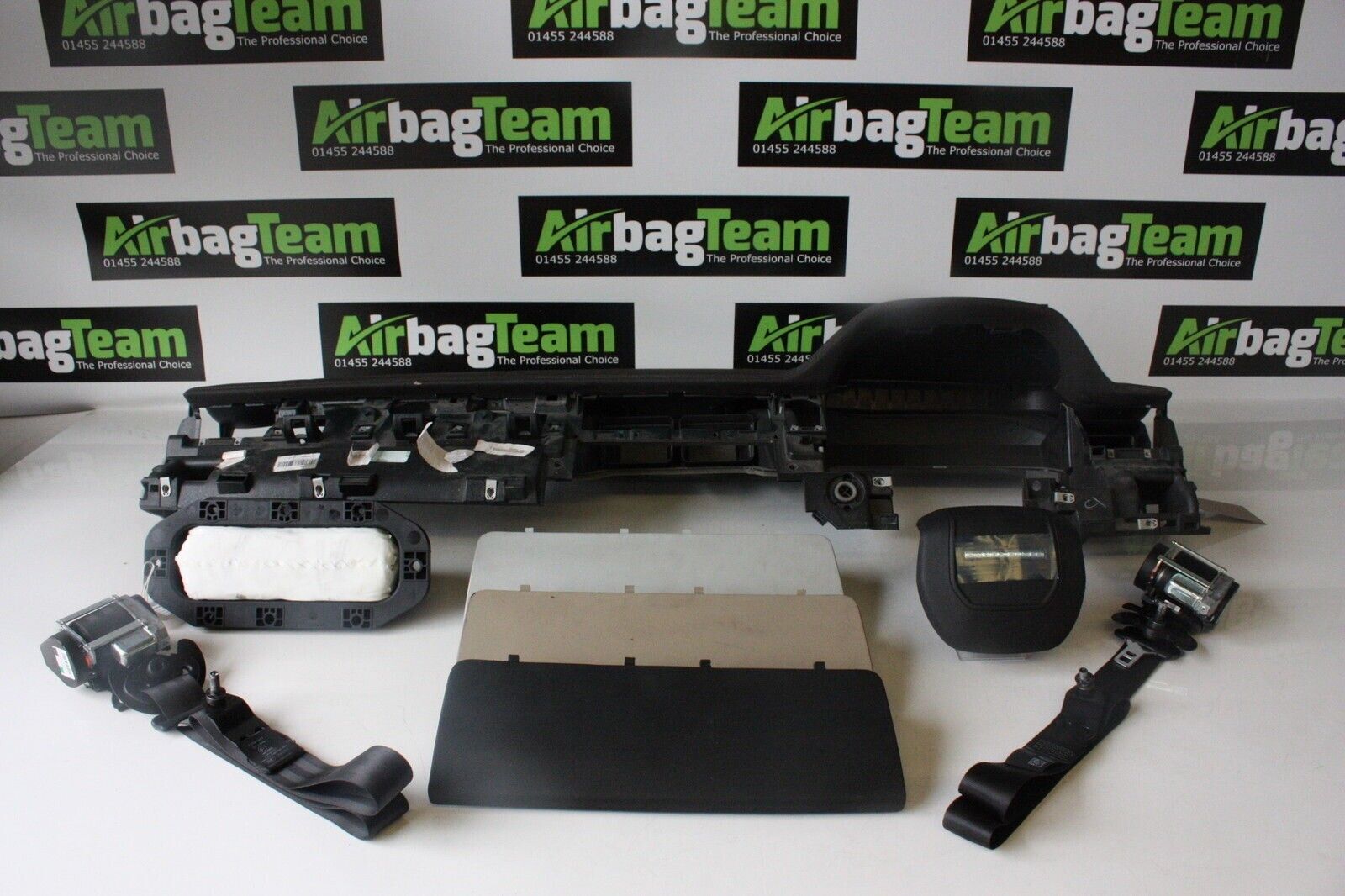 Range-Rover-Evoque-2011-2015-Airbag-Kit-Smooth-Leather-Dashboard-Seatbelt-255989149342