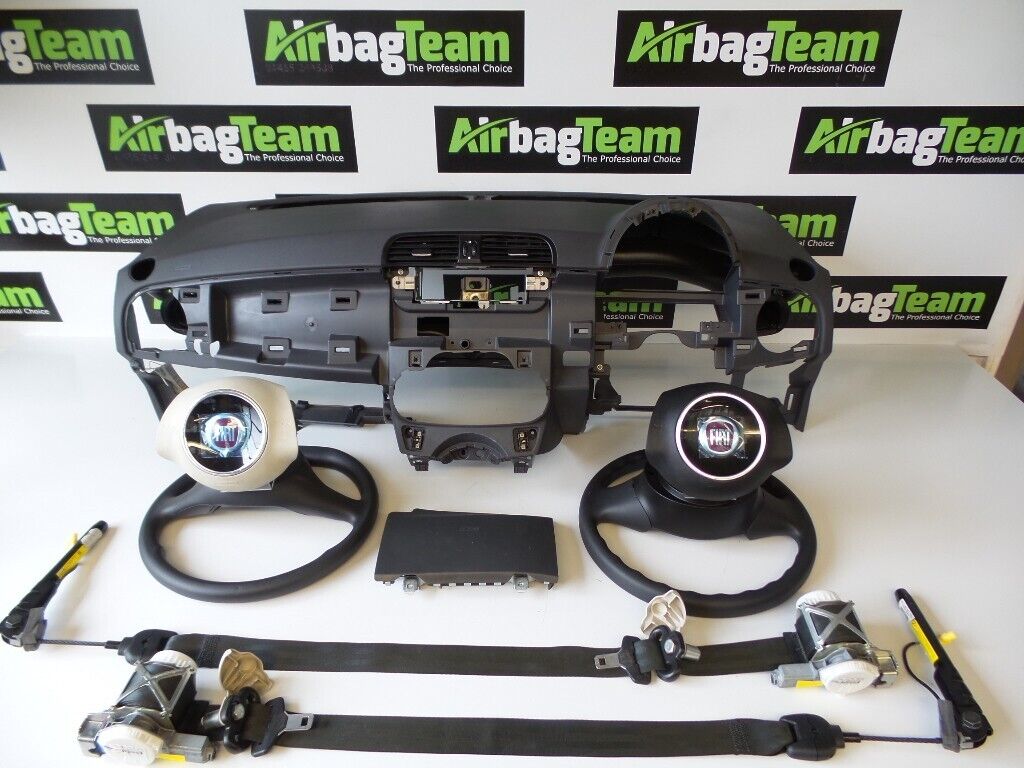 Fiat-500-2007-2015-Airbag-kit-Driver-Passenger-Dashboard-Knee-Seatbelt-ECU-255729549405