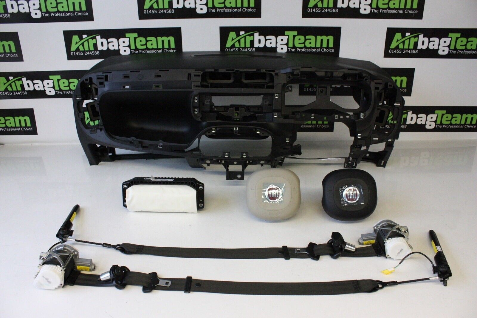 Fiat-Panda-2011-On-Airbag-kit-Driver-Passenger-Dashboard-Seatbelt-ECU-255989148526