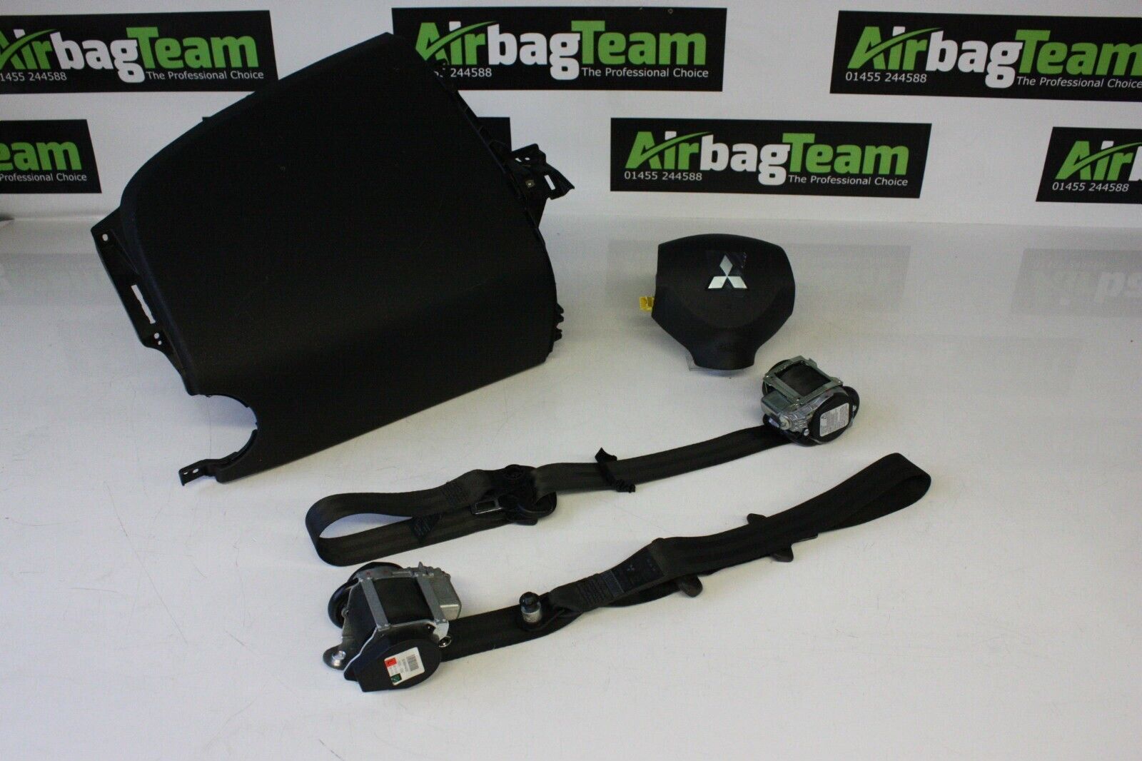 Mitsubishi-Colt-2008-2013-Airbag-Kit-Pod-Driver-Passenger-Seatbelt-255713164586