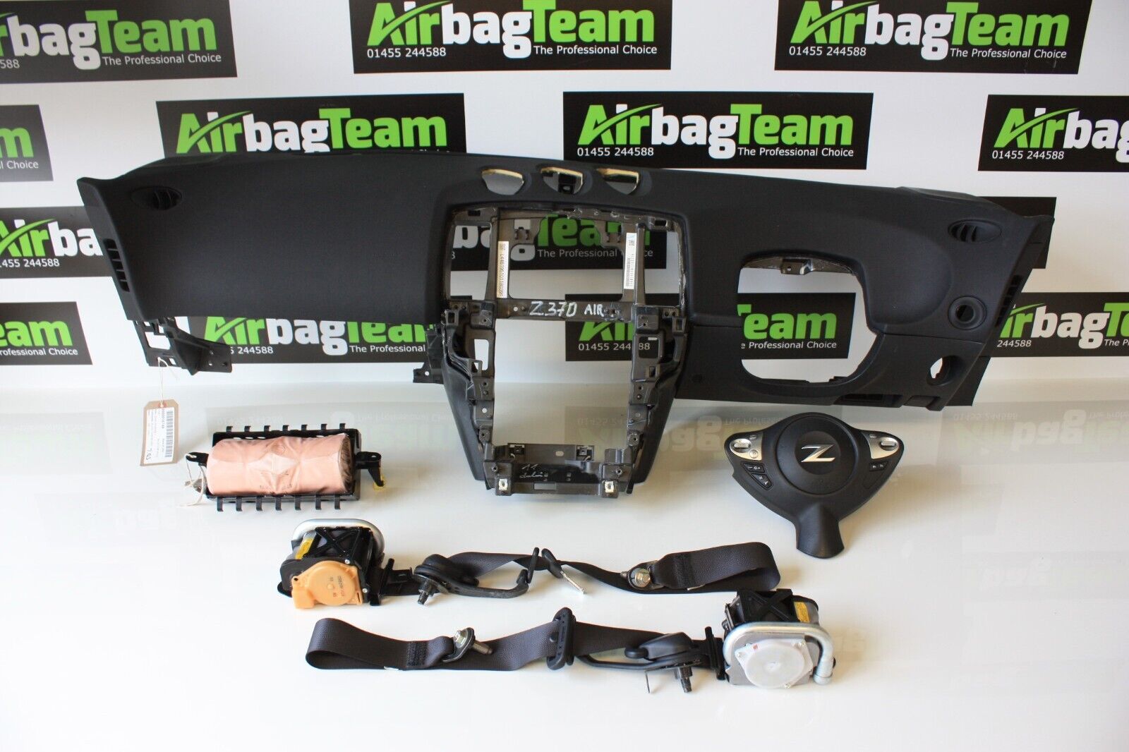 Nissan-370Z-2010-Onwards-Airbag-Kit-Driver-Passenger-Dashboard-Seatbelt-ECU-255714311166