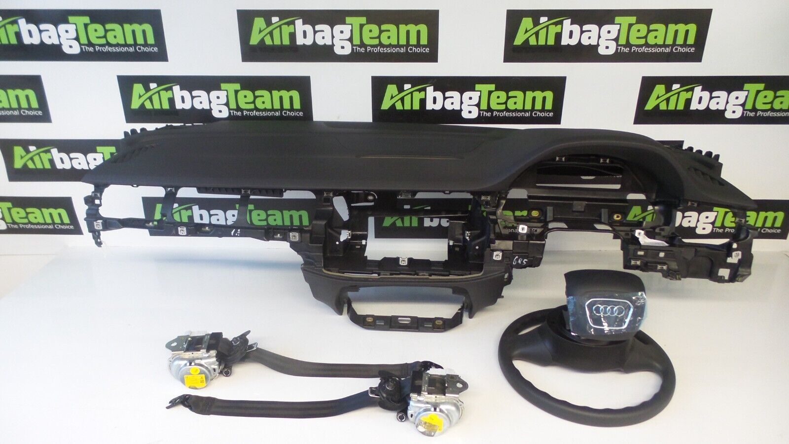 Audi-Q7-2016-2020-Airbag-Kit-Driver-Leather-Dashboard-Passenger-Seatbelt-ECU-255706560777