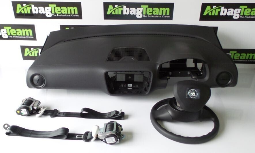 Skoda-Citigo-2011-2016-Airbag-Kit-Driver-passenger-Dashboard-Seatbelt-ECU-255715906698