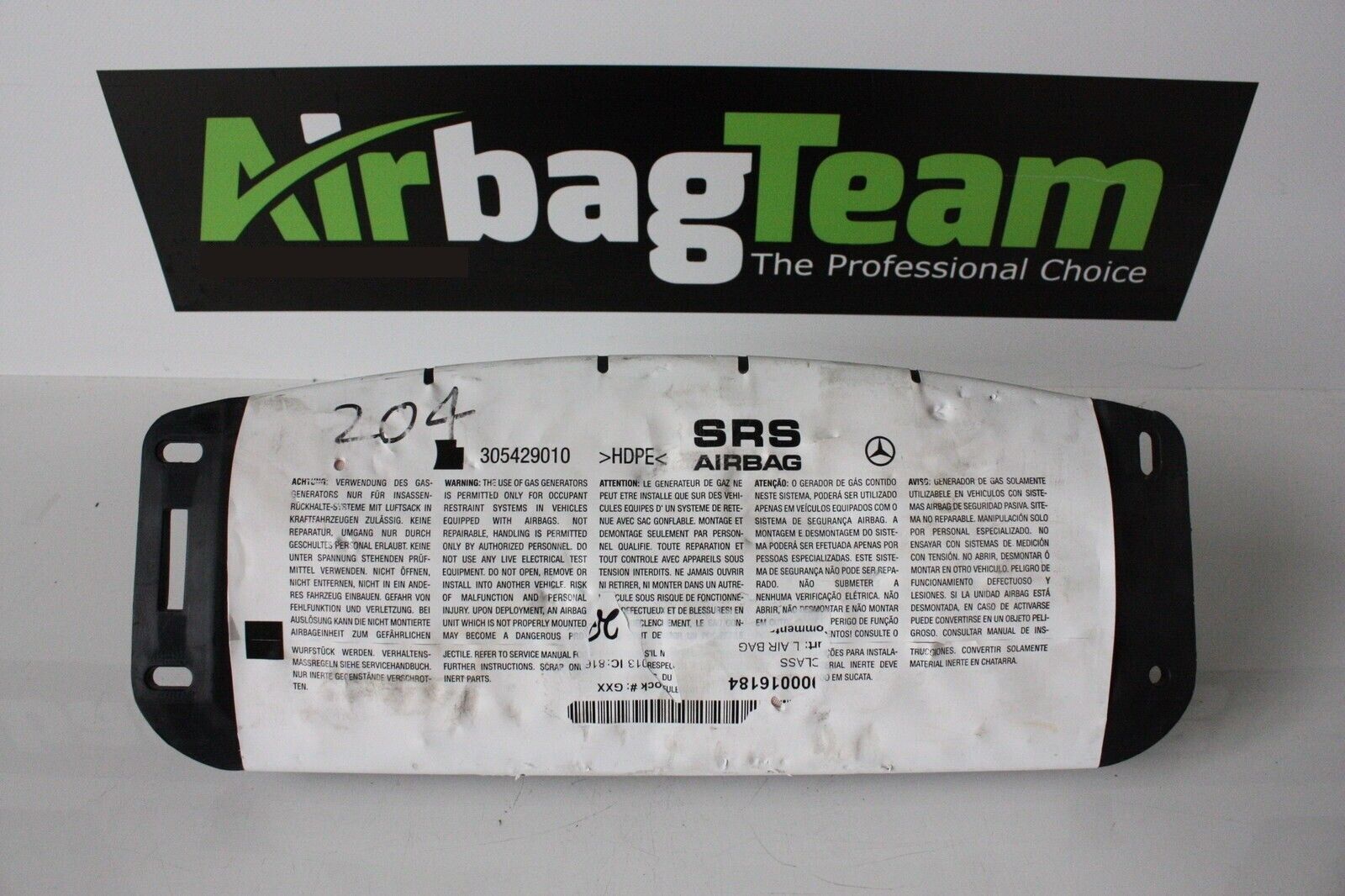 Mercedes-C-Class-W204-NSF-Nearside-Passenger-Front-Airbag-266053958989