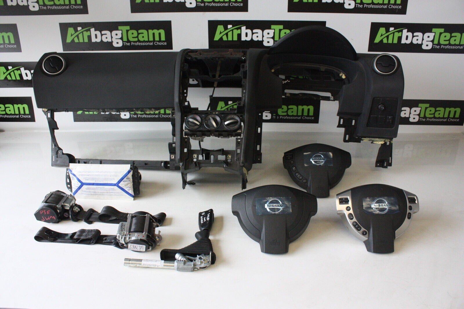 Nissan-Qashqai-2007-2014-Airbag-Kit-Dashboard-Driver-Passenger-Seatbelt-ECU-255714409699